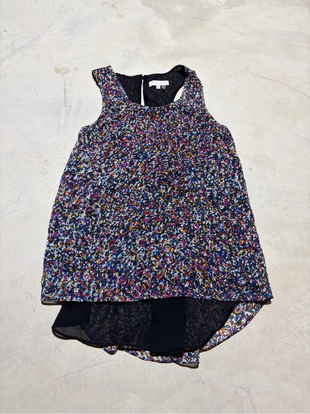 1. State Multicolor Floral Sleeveless Blouse XXS